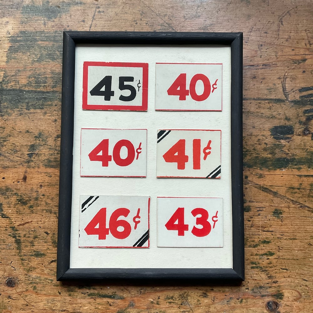 Image of Framed Prices no.2