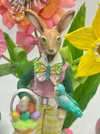 Image 2 of Easter bunny, miniature art doll sculpture