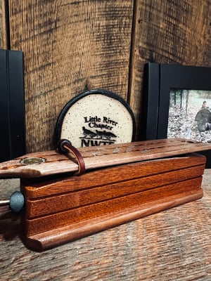 Image of Walnut/Mahogany with snakewood inlayed lid
