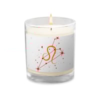 Image 2 of Leo Zodiac Glass jar soy wax candle