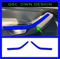 Image 1 of X2 Mk7/7.5 Ford Fiesta Grab Handle Overlay Stickers