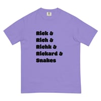Image 5 of Rick & Rich & Richk & Rickard & Snakes T-Shirt (Black Font)