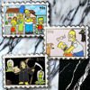 Simpsons stamp pins 