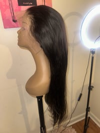 Image 2 of 26 inch straight frontal wig