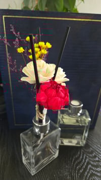 Image 3 of Dainty Collection:Roped Red Peony and White Flowers Floral Reed Diffuser