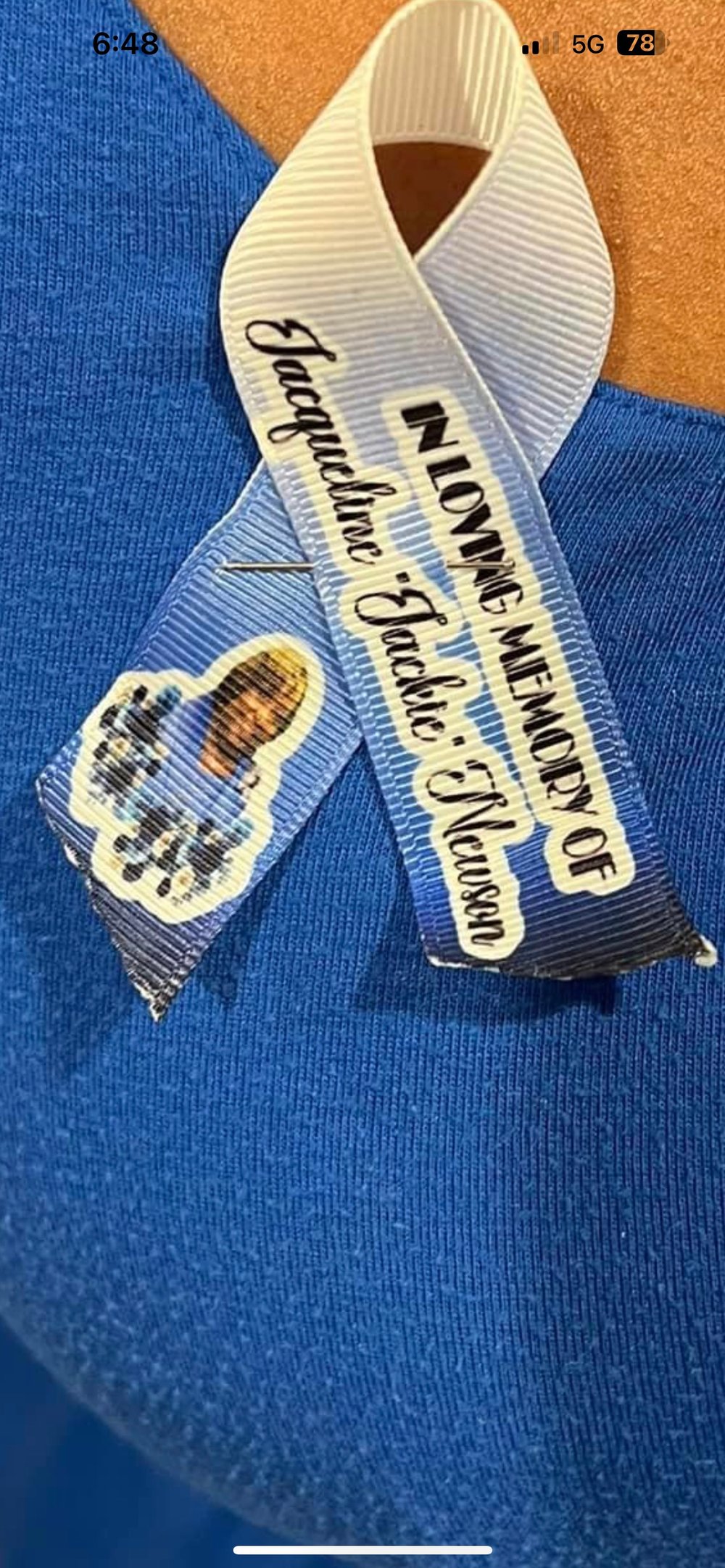 Image of Memorial missing you ribbons