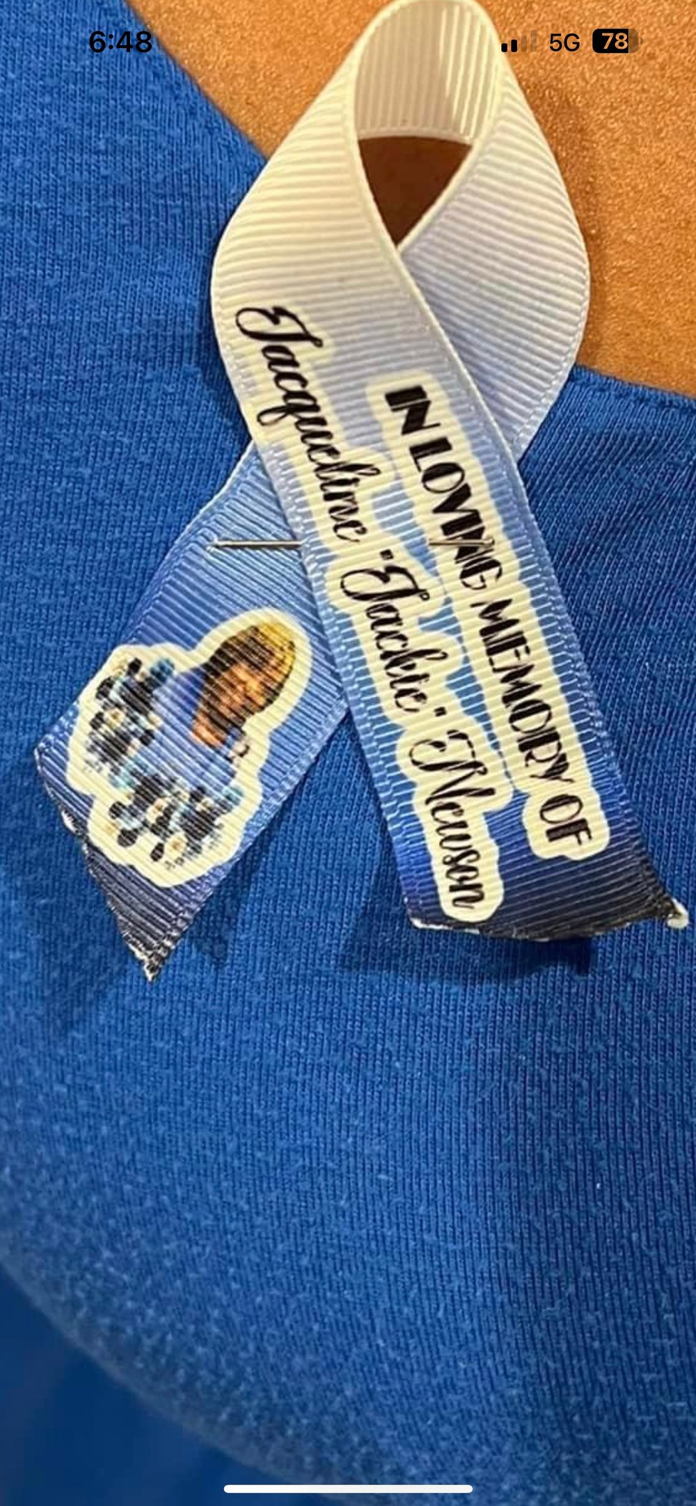 Image of Memorial missing you ribbons 