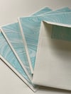 Marbled Notecard Set - Turqouise Swirls