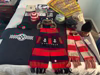 Image 12 of USA super warm winter hat OG striped dp scarf & Gloves