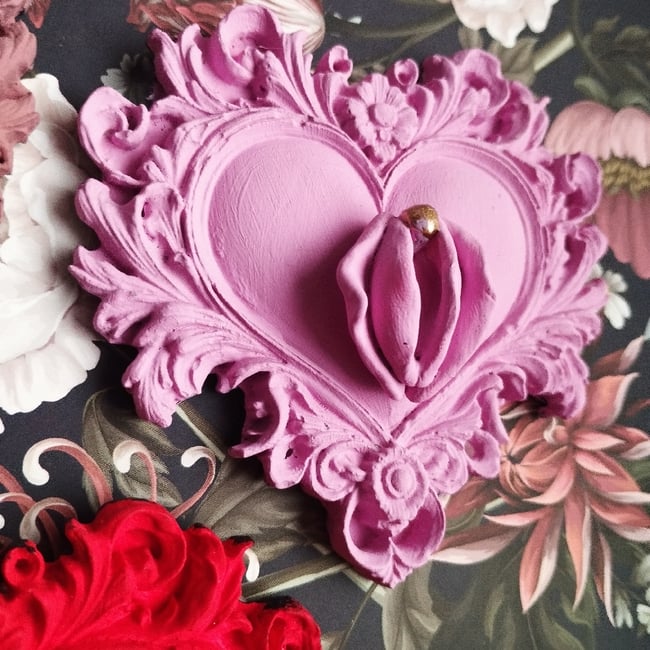 Coeur sacré Rose pastel