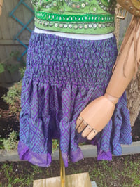 Image 3 of Boho Mini Skirt Rara- Purple s/m fits from age 12 girl to 12uk  adult 