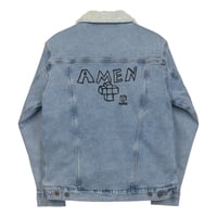 Image 2 of ThePloútosClub denim sherpa jacket