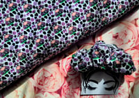 Violet cow scrunchie