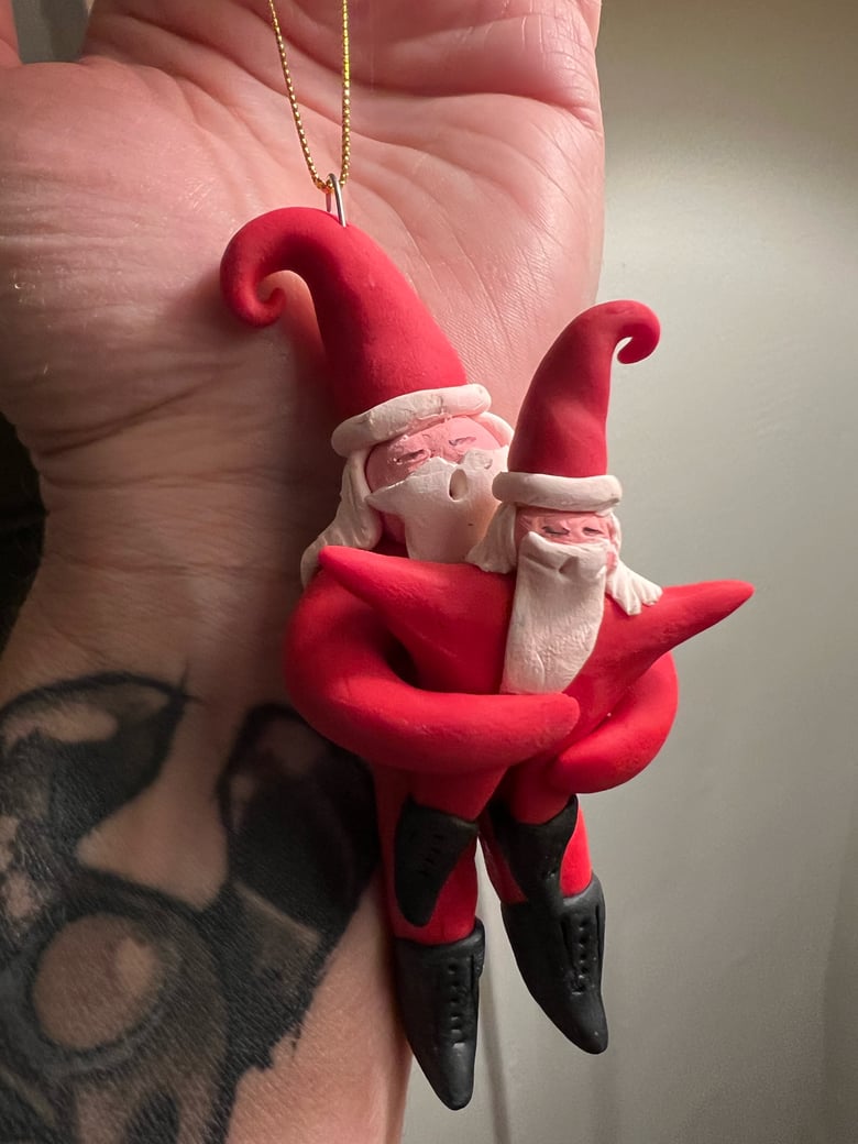 Image of Santa And Brat Ornament 