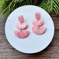 Rose Quartz: Tiered Dangle 