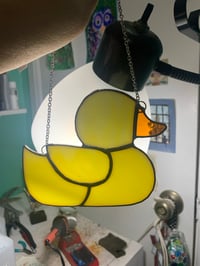 Stained glass duck 