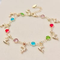Image 2 of Multi Color Dolphin Anklet 🐬🫧