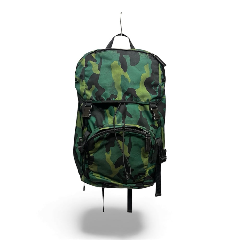 Image of Prada Tessuto Camo Nylon Bag
