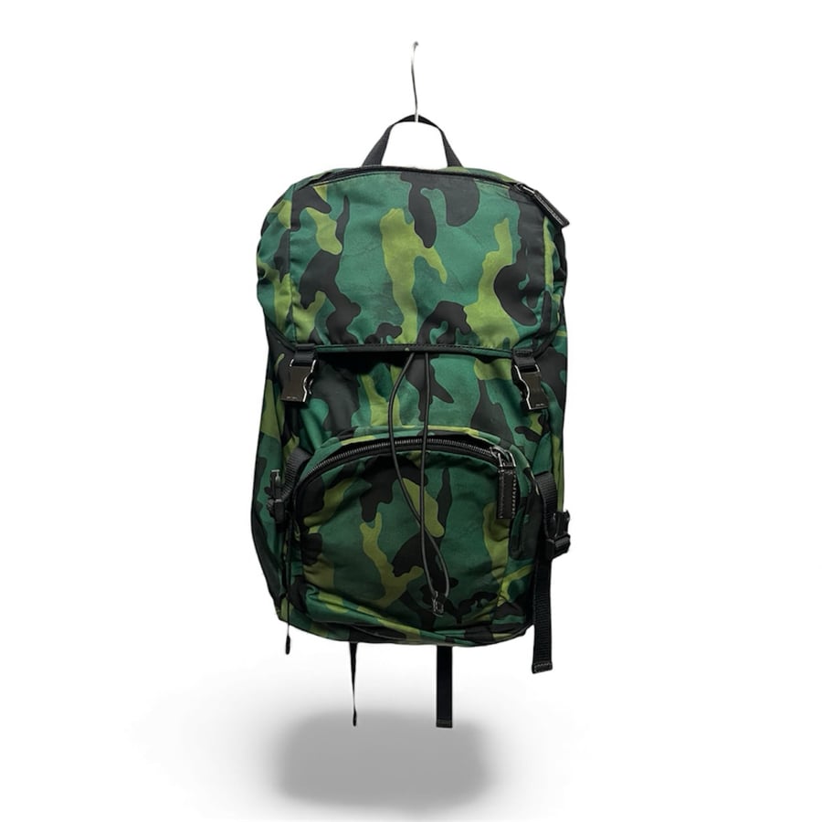 Image of Prada Tessuto Camo Nylon Bag