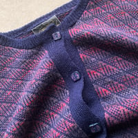 Image 3 of NZ ABSTRACT WOOL CARDIGAN
