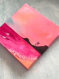 Image 3 of 'Akala Sunset, 10x10" Original Painting