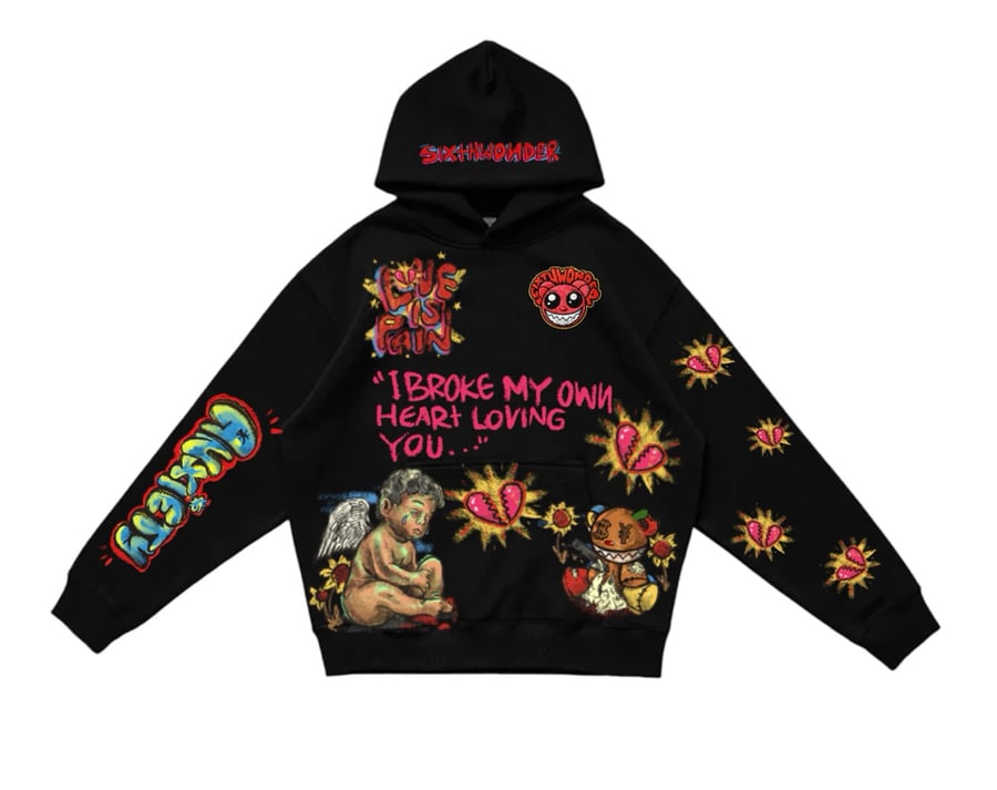 Image of Love Is Pain Pullover Hoodie