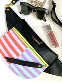 Image 3 of Striped crossbody bag 