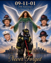 Image 1 of 25th 9/11 Anniversay T-Shirt (PRE-ORDER)
