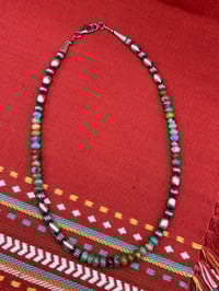 Image 2 of Turquoise Rondel Necklace 16.5”