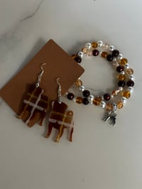 Image 1 of Pug Bracelet & Earring Set