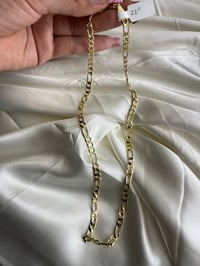 Image 2 of Diamond Cut Figaro Chain