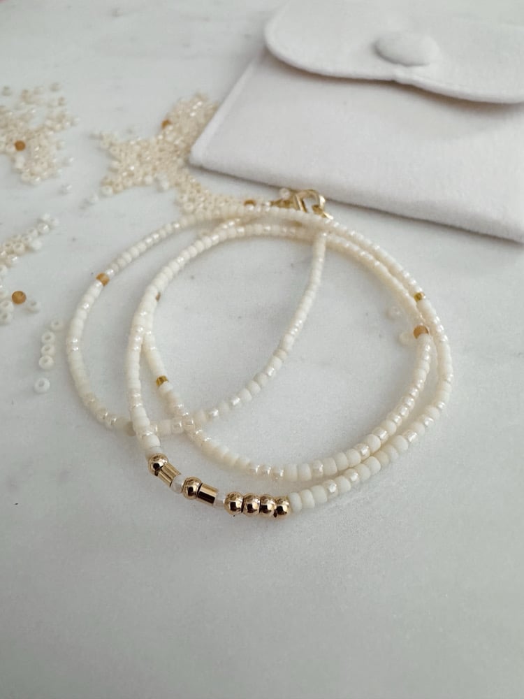 Morse Code Beaded Necklace