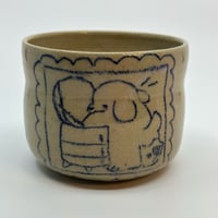 Image 2 of Pottery Stamp Cup