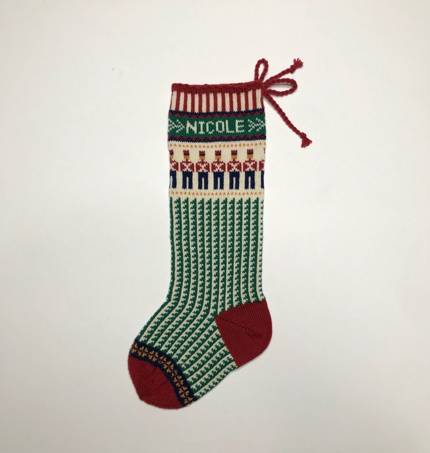 Image of Toy Soldier Christmas Stocking