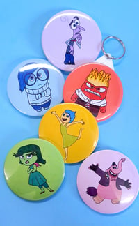 Image 1 of Inside Out Keyring/Badge/Magnet/Mirror