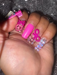 Image 3 of She did that medium square gel press on nails for teenagers and adults select your color