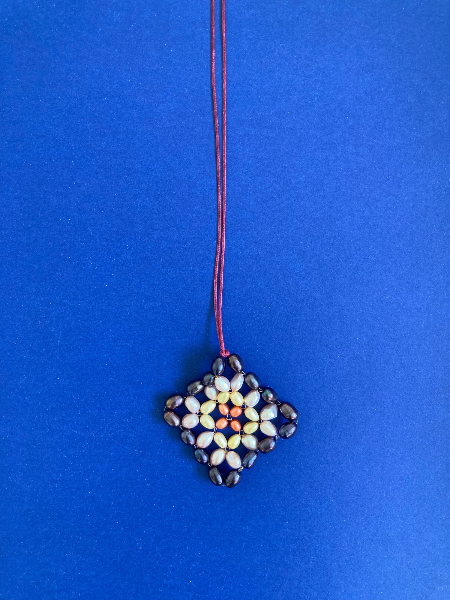 Image of Pearl Crochet Pendant I