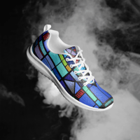 Image 3 of Women’s athletic shoes (stained glass)