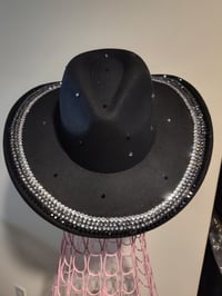 Image 4 of BLING BLACK COWBOY HAT