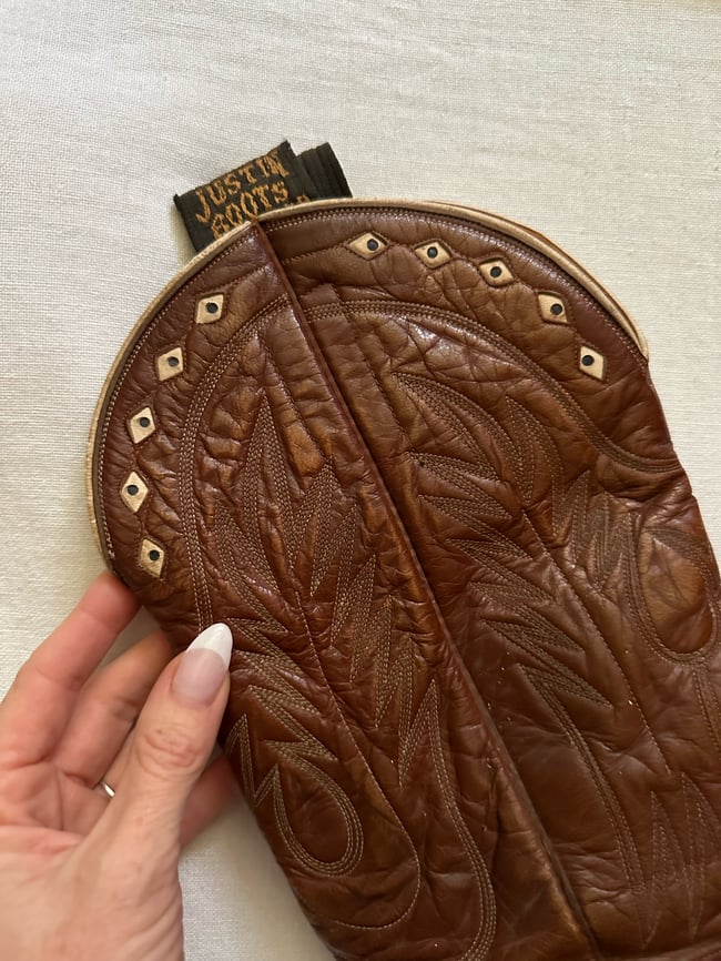 1940s / 1950s Justin diamond pee wee cowboy boots