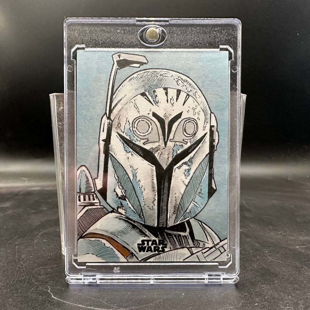 Topps Star Wars Mandalorian Trio Sketch Card set