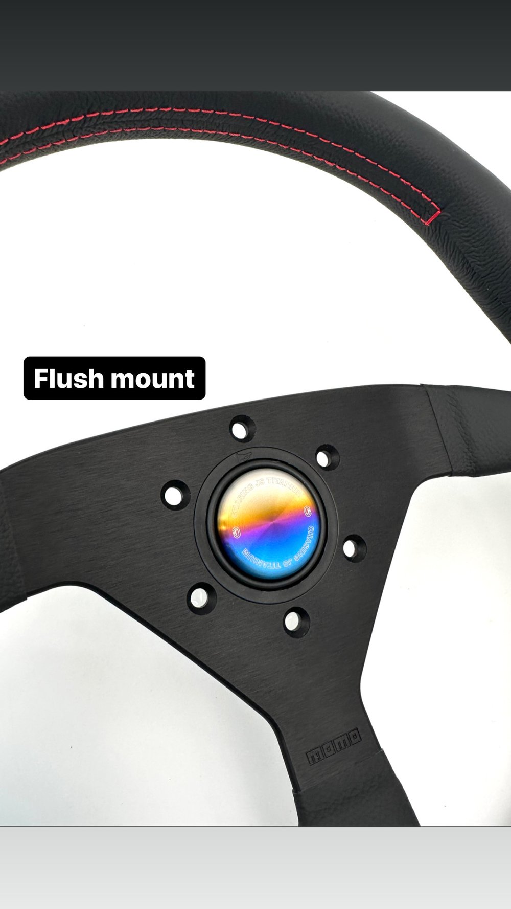 Titanium steering wheel horn button