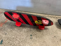 Image 2 of DP RED BLK STRIPE MINI DECK 