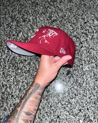 Image 3 of BURGUNDY CHICAGO CUBS CUSTOM FITTED
