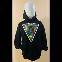 Image 1 of Black Stylish Pullover Hoodie.