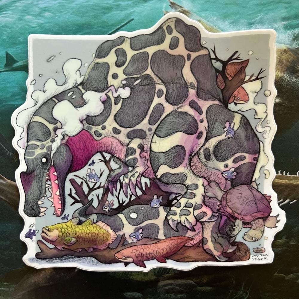 Image of Serene Spinosaurus Sticker