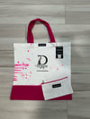 Hand painted Pink Dinkish Tote bag 