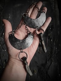 Image 1 of Silver & bone earrings 
