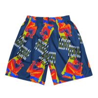 Image 2 of MATING SEASON MESH SHORTS BLUE