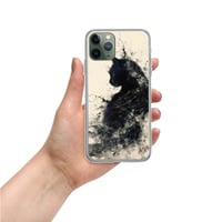 Image 6 of Black Cat On Ivory Clear Case for iPhone®